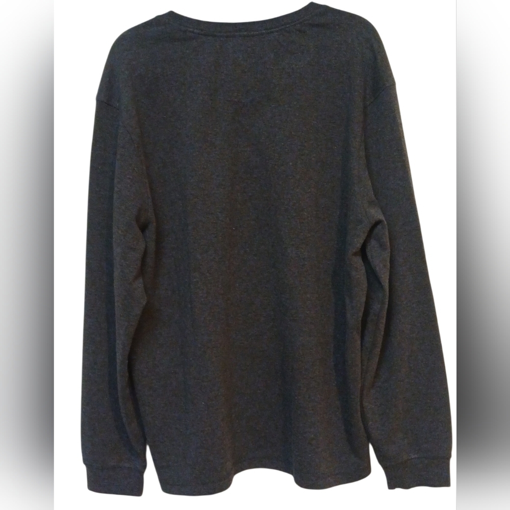 Copper & Oak -NWOT Gray Long Sleeve Henley, Lite Weight Sweatshirt XXL - Picture 6 of 8